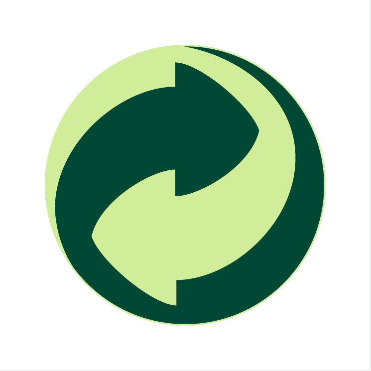 Recycling Symbol Green Background