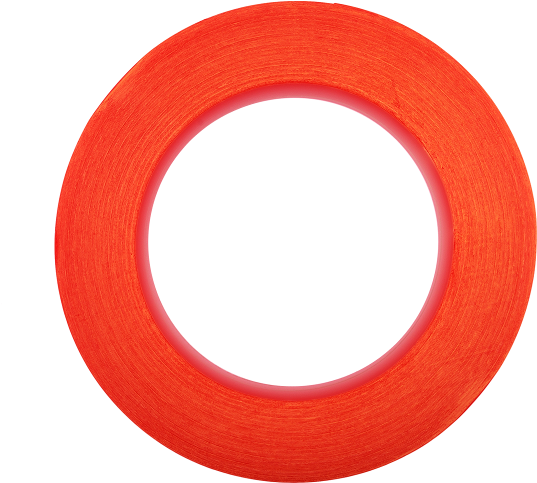 Red Adhesive Tape Roll