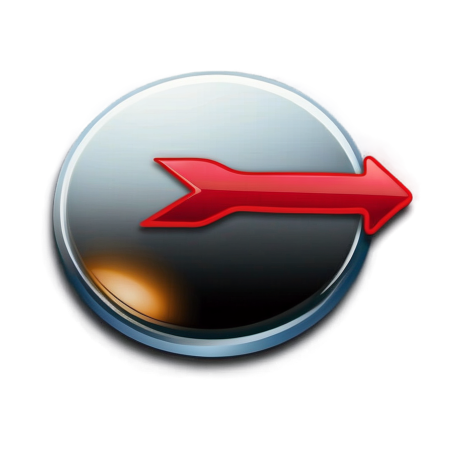 Red Arrow Button Transparent Png Oso54