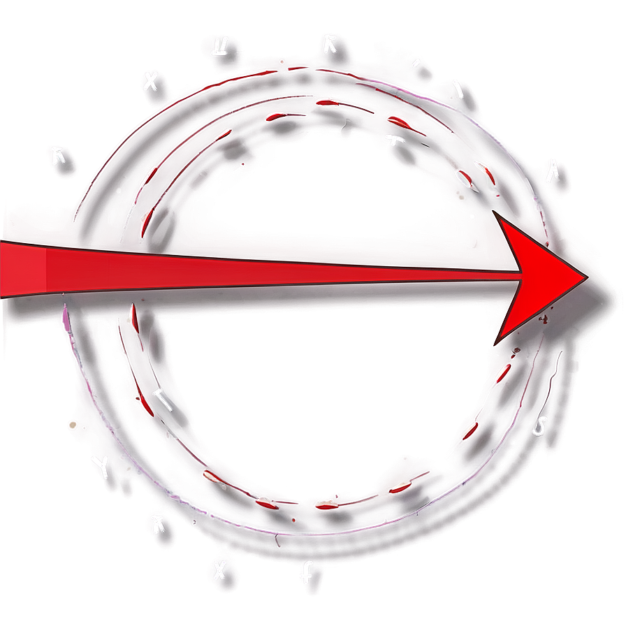 Red Arrow Circular Motion Png 06132024