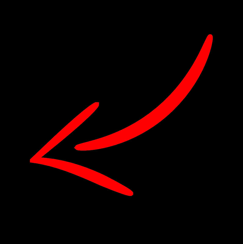 Red Arrow Curved Graphic