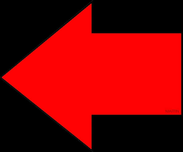 Red Arrow Directional Sign