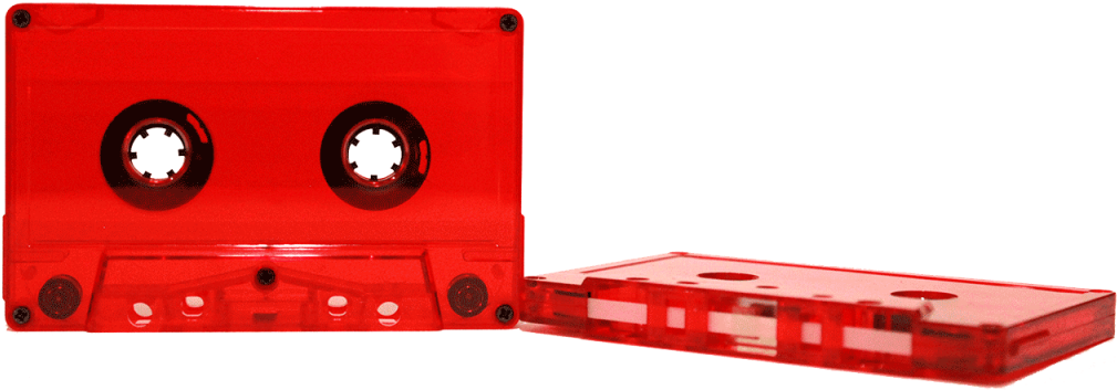 Red Audio Cassetteand Case