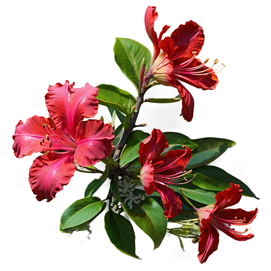 Red Azaleas Bloom Png Wry