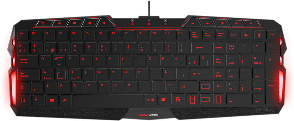 Red Backlit Gaming Keyboard