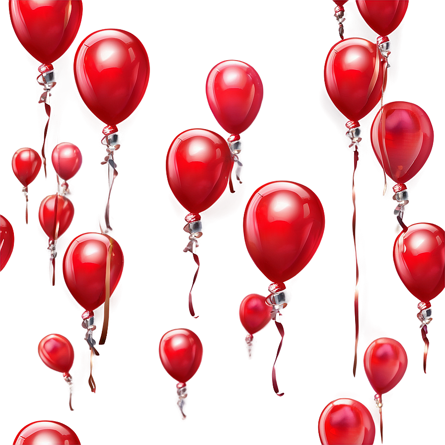 Red Balloons For Celebration Png 83