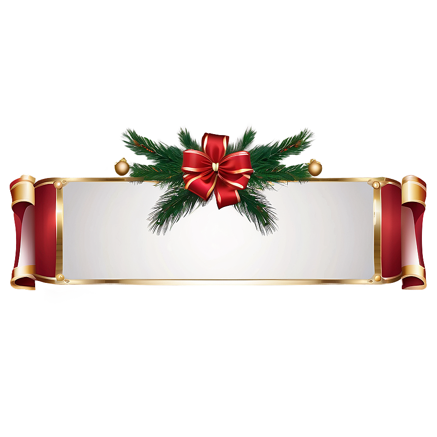 Red Banner For Holiday Season Png Ocq