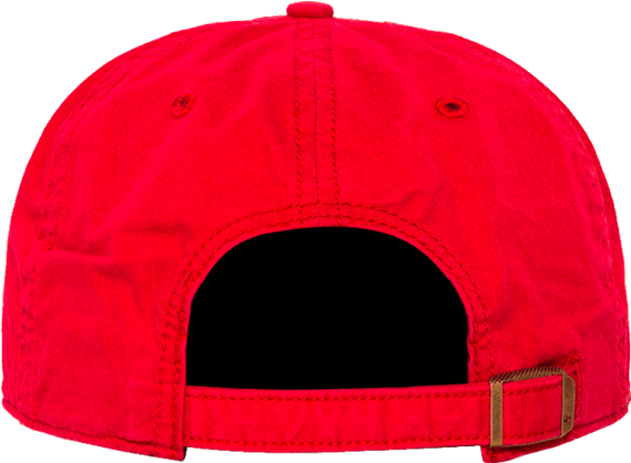 Red Baseball Cap Back View