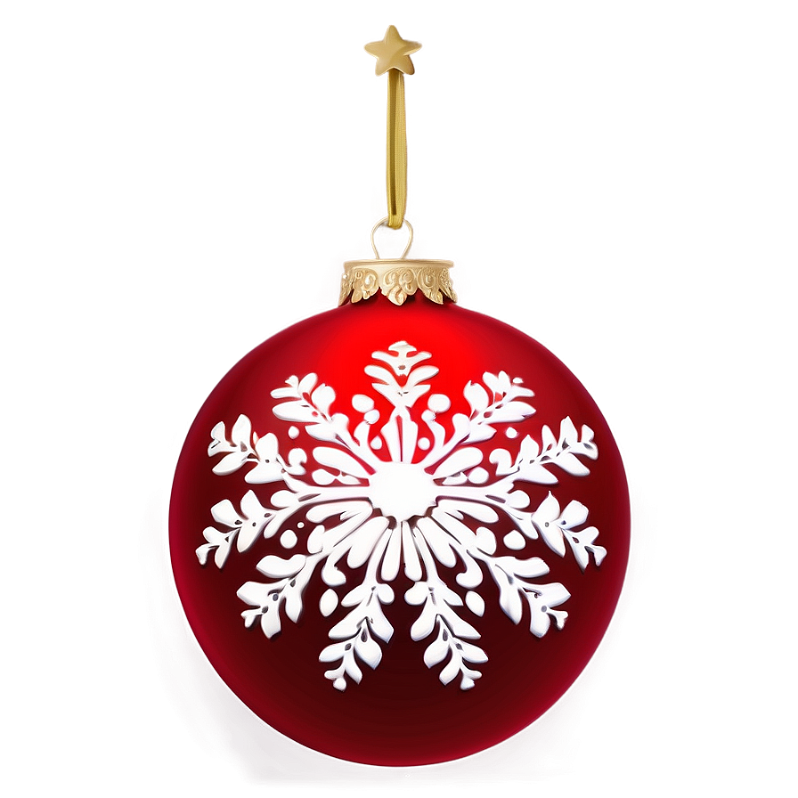 Red Bauble Ornament Png 87