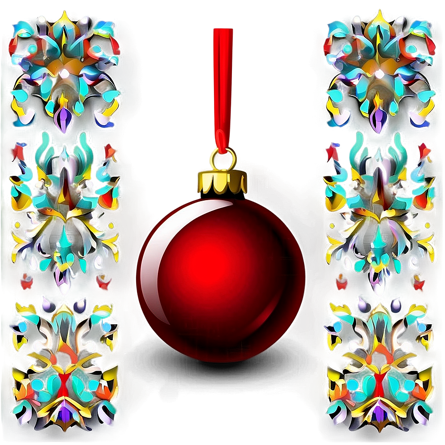 Red Bauble Ornament Png 87