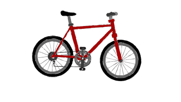 Red Bicycle Illustration