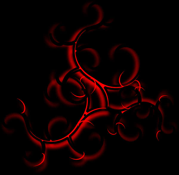 Red Black Abstract Swirls