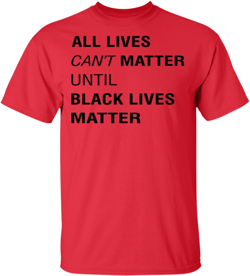 Red Black Lives Matter Tshirt