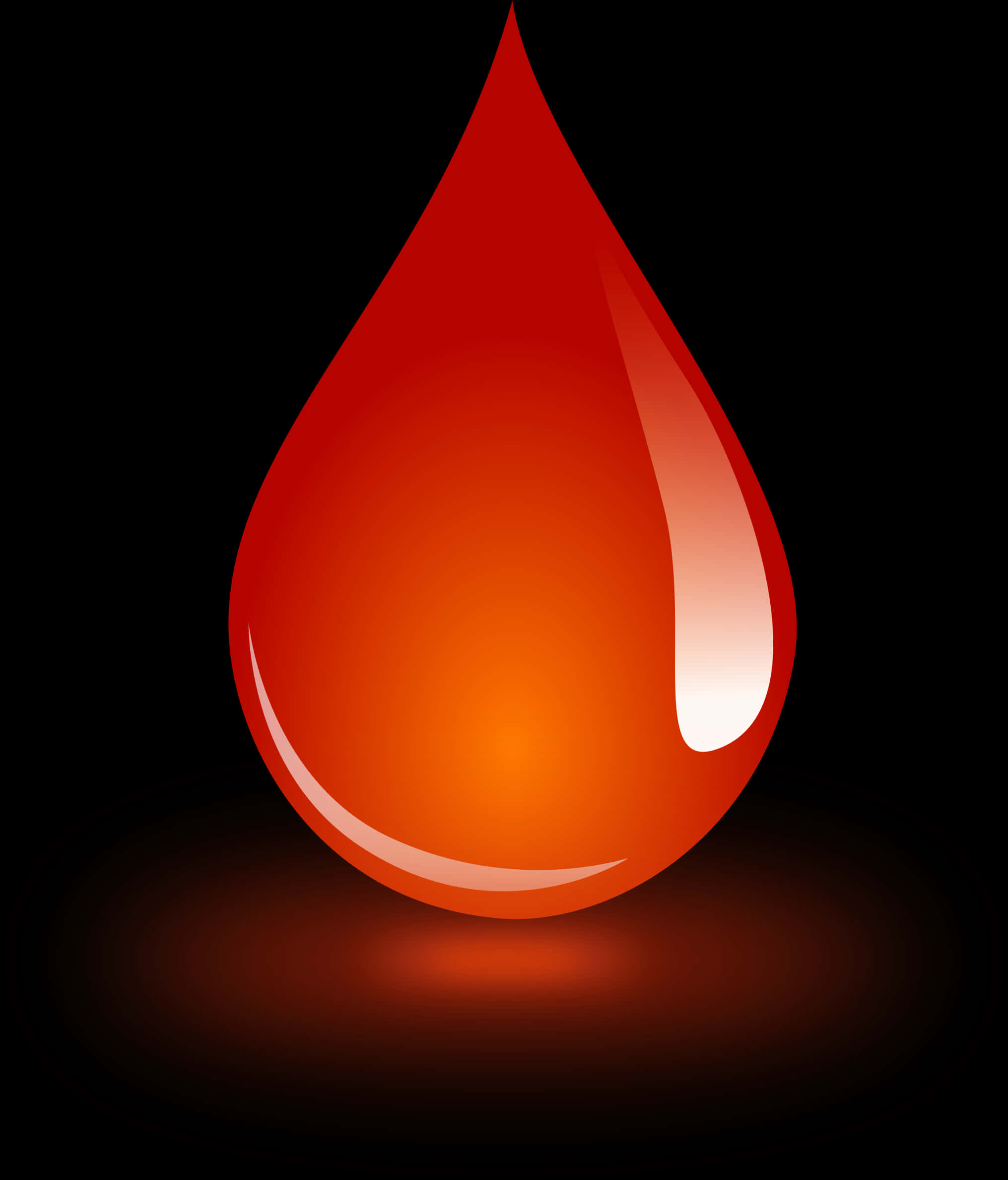 Red Blood Drop Illustration