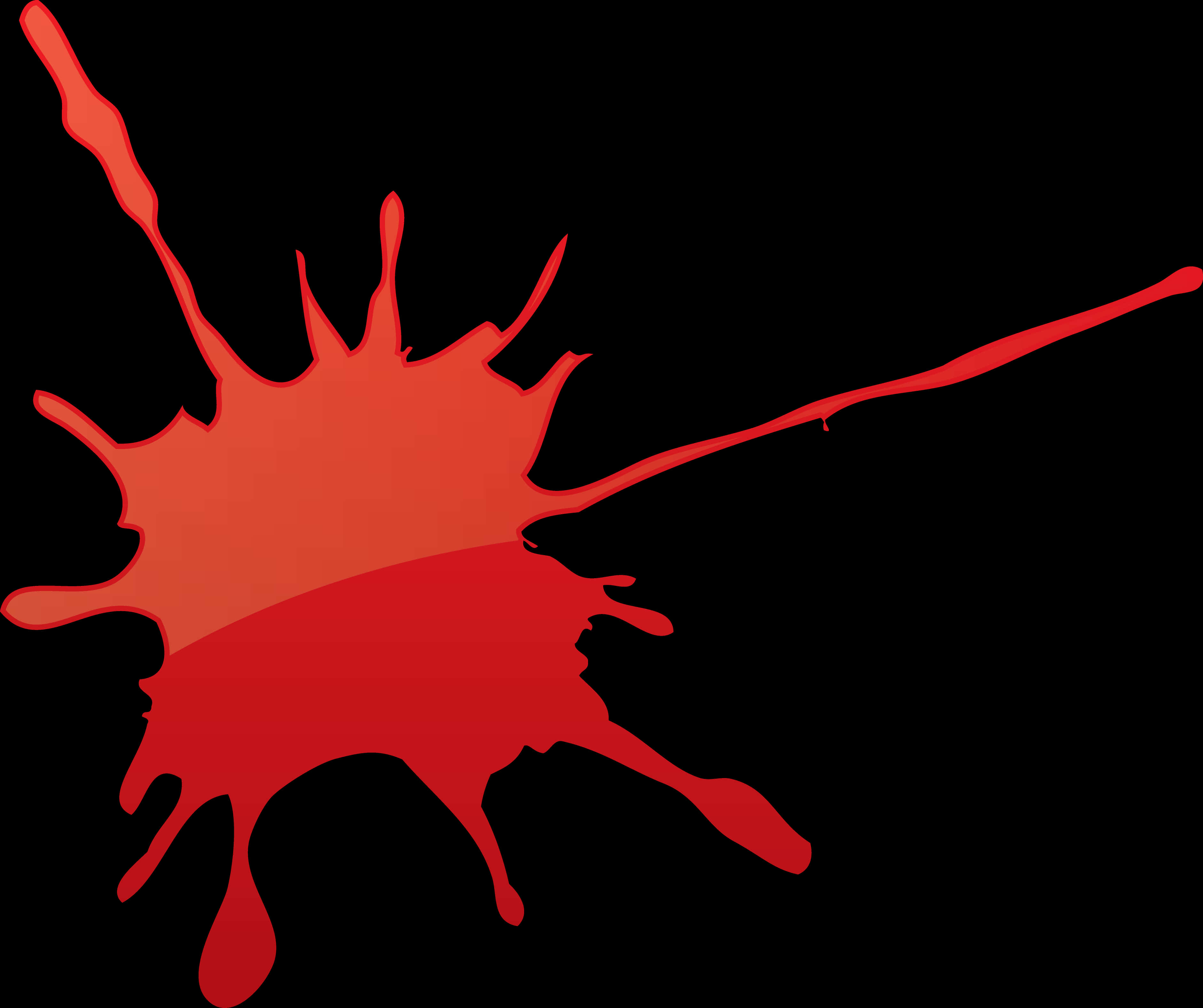 Red Blood Splatter Graphic