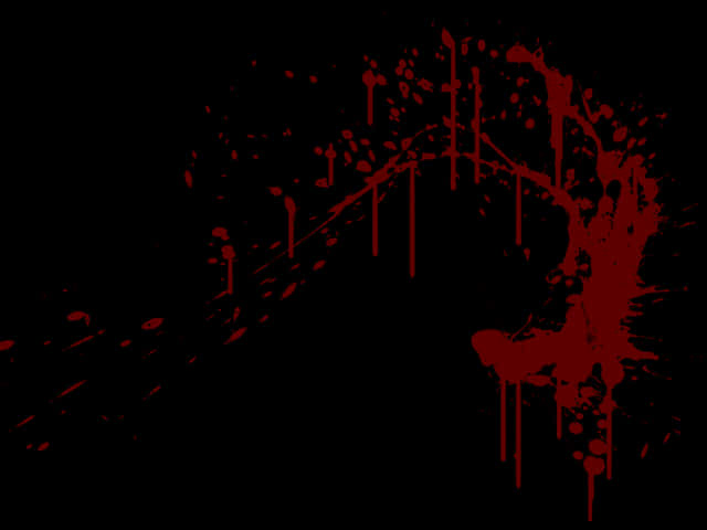 Red Blood Splatter Graphic