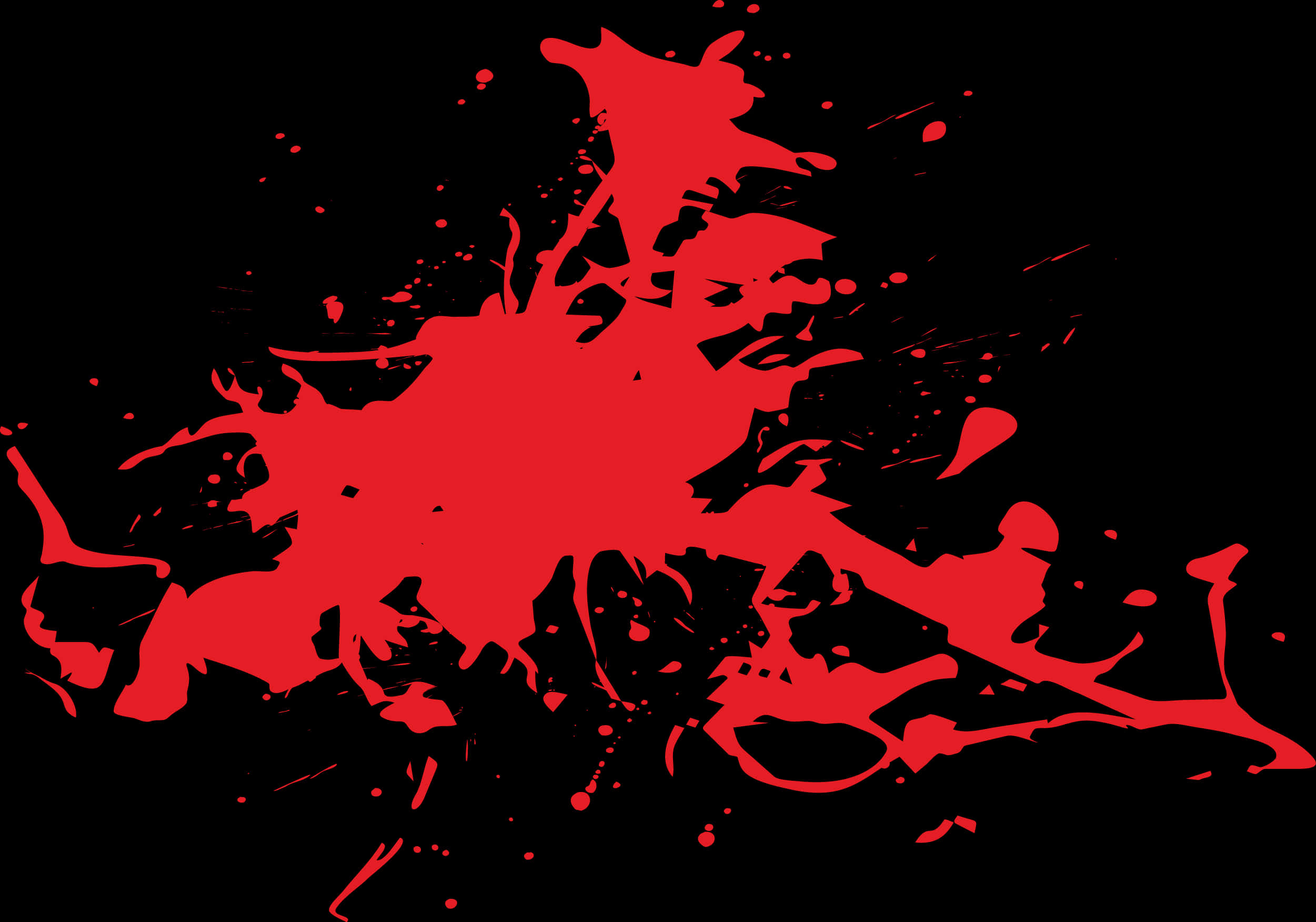 Red Blood Splatter Graphic