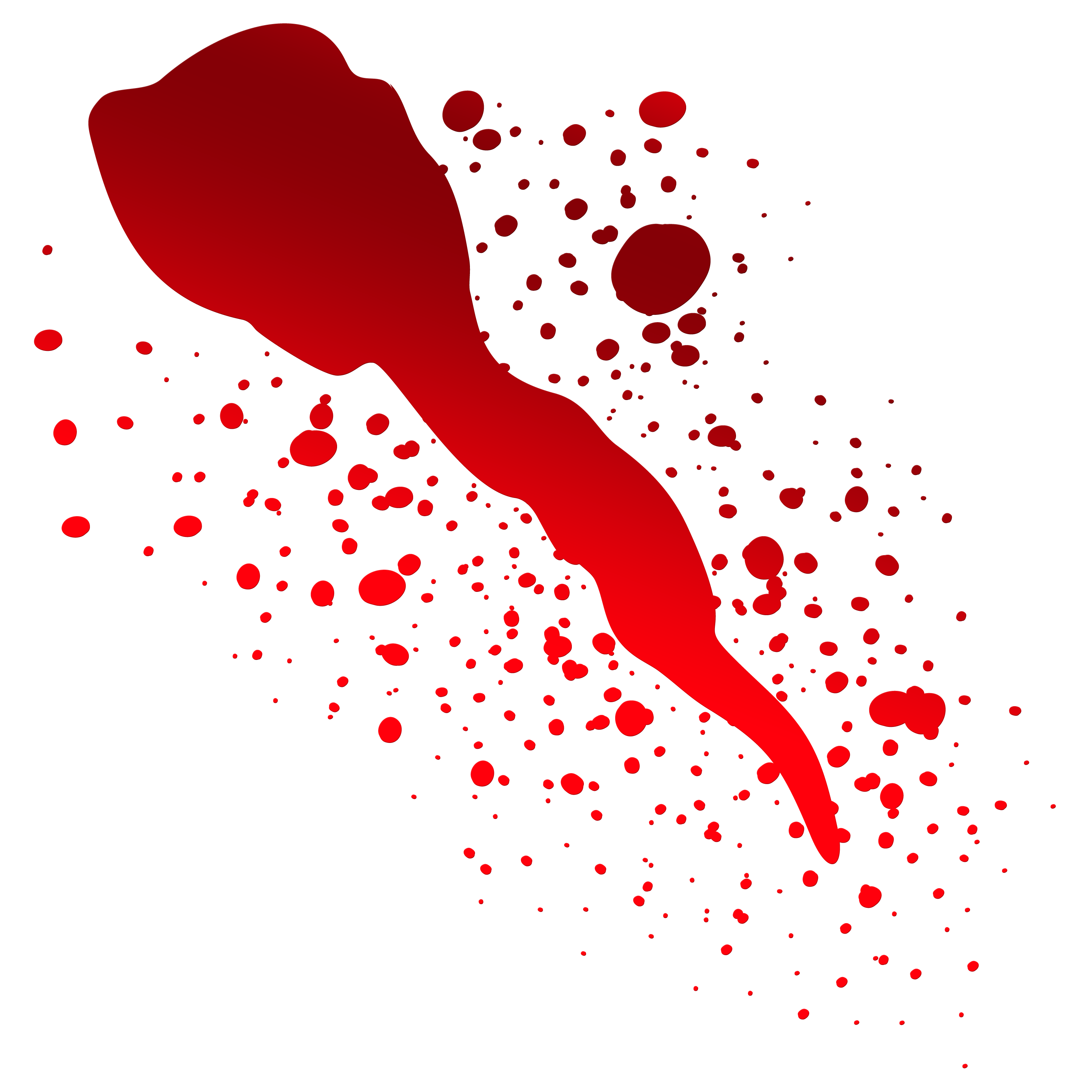 Red Blood Splatter Graphic