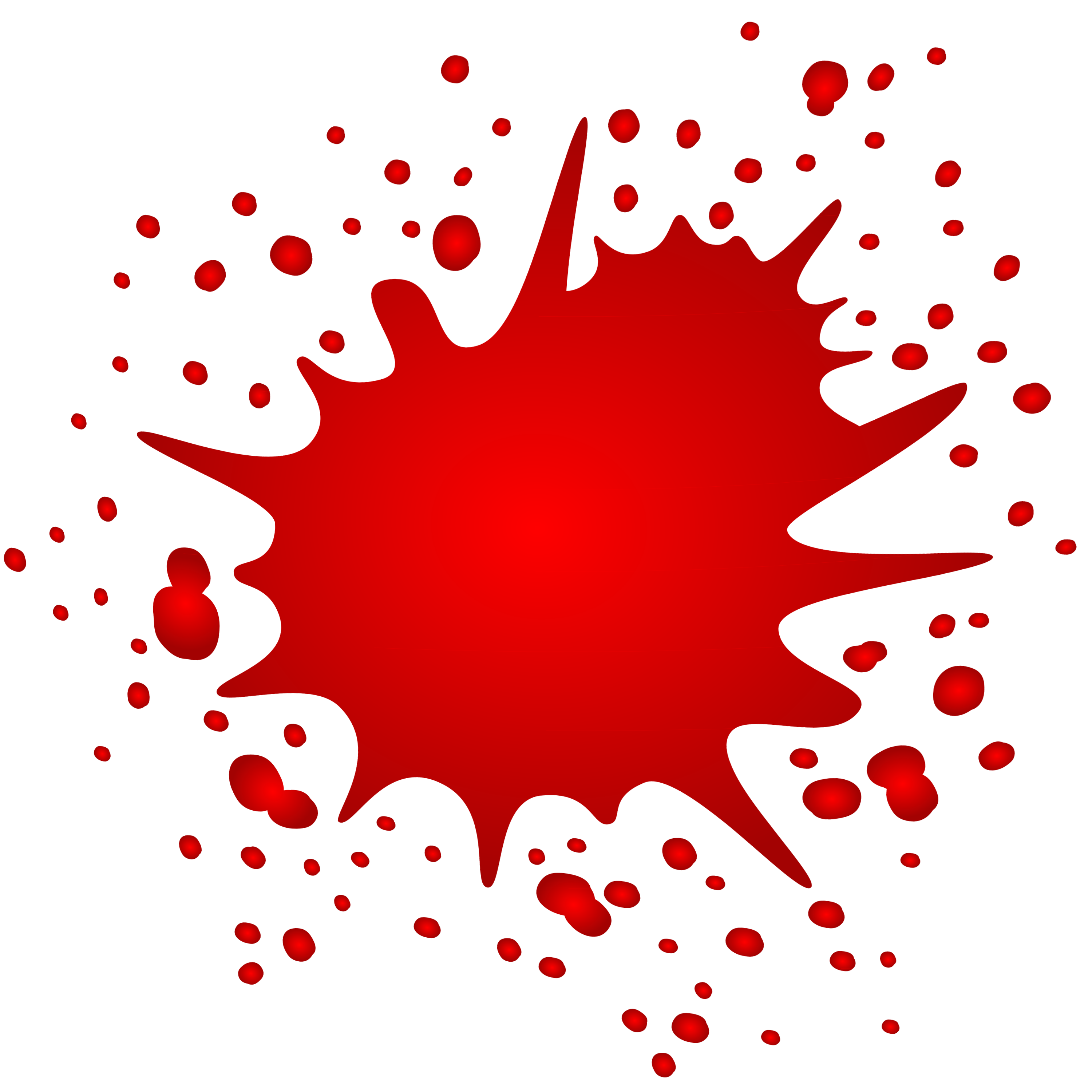 Red Blood Splatter Graphic