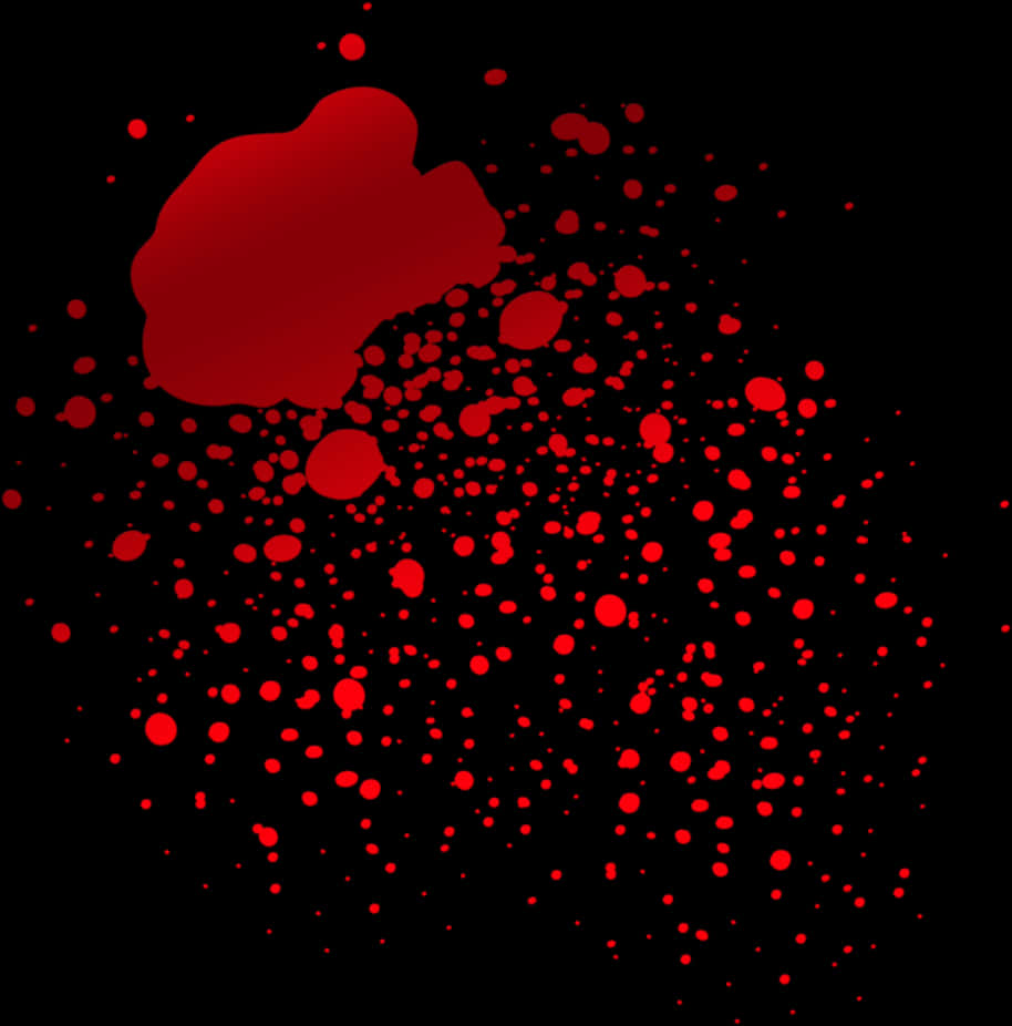 Red Blood Splatter Pattern