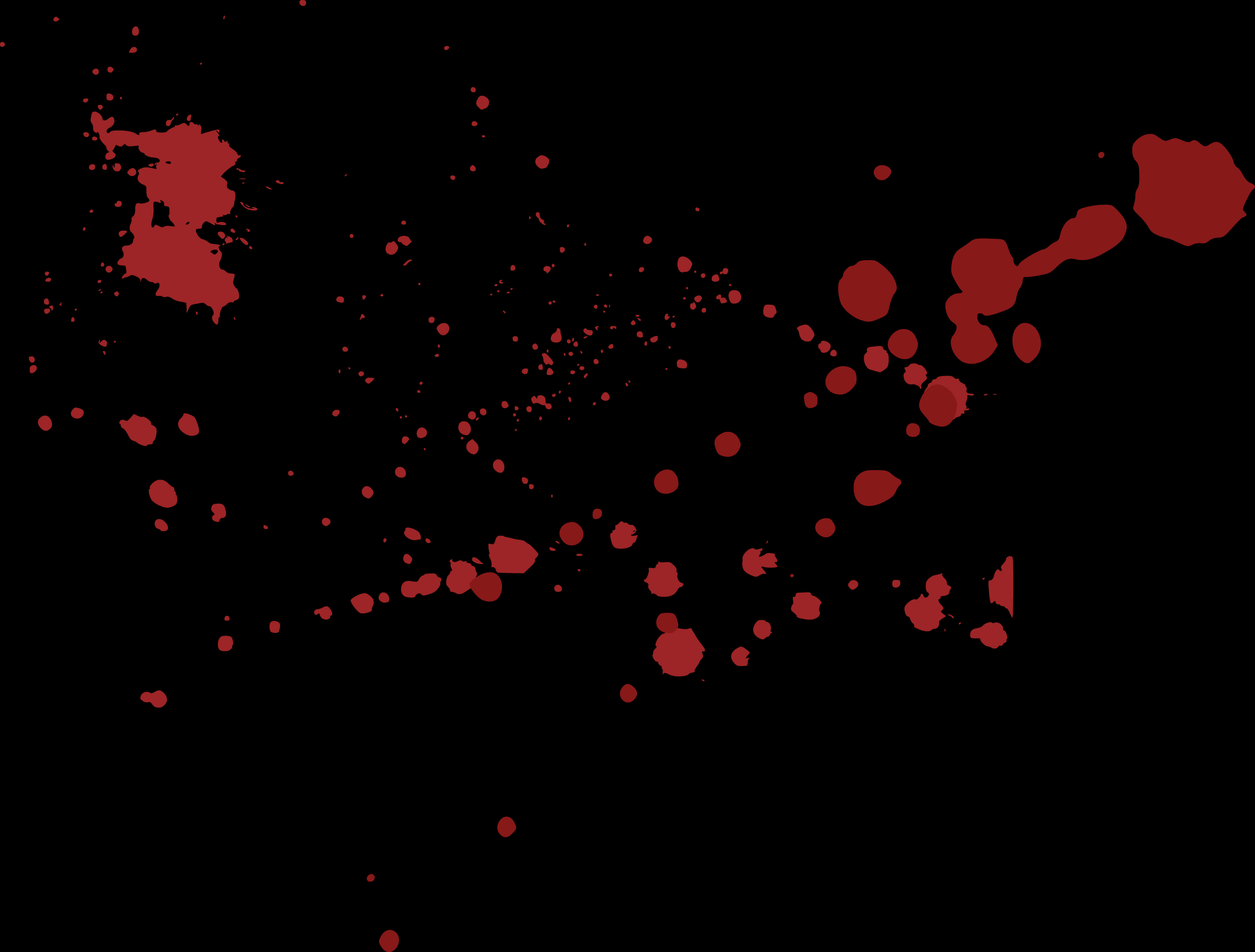 Red Blood Splatter Pattern