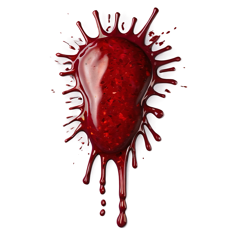 Red Blood Splatter Transparent Png 05262024