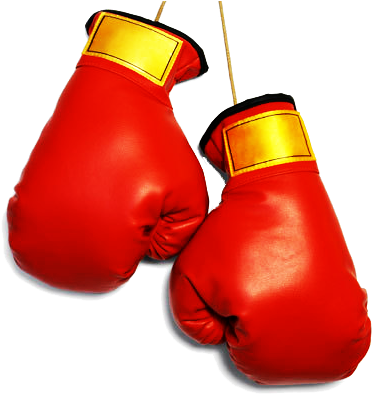 Red Boxing Gloves Hanging