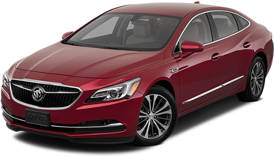 Red Buick Luxury Sedan