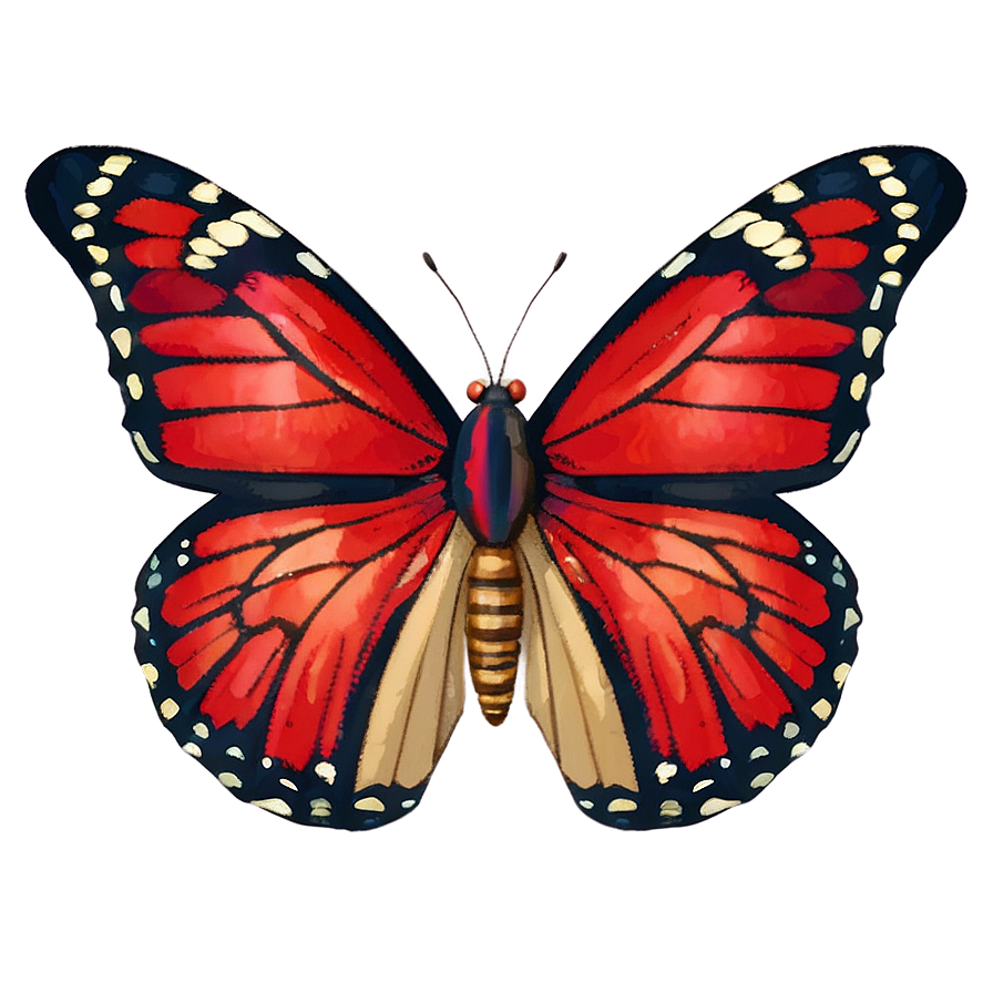 Red Butterfly Emoji Png 61