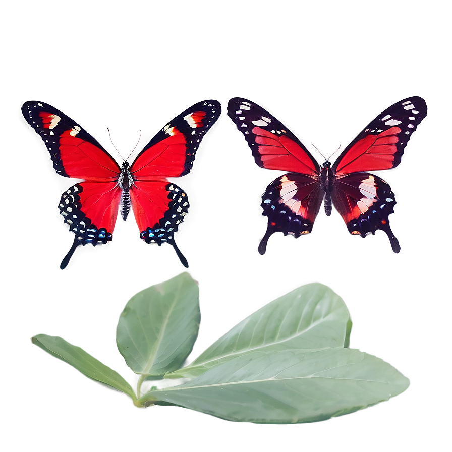 Red Butterfly Isolated Png 61