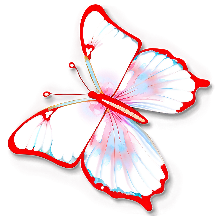 Red Butterfly Silhouette Png 06122024