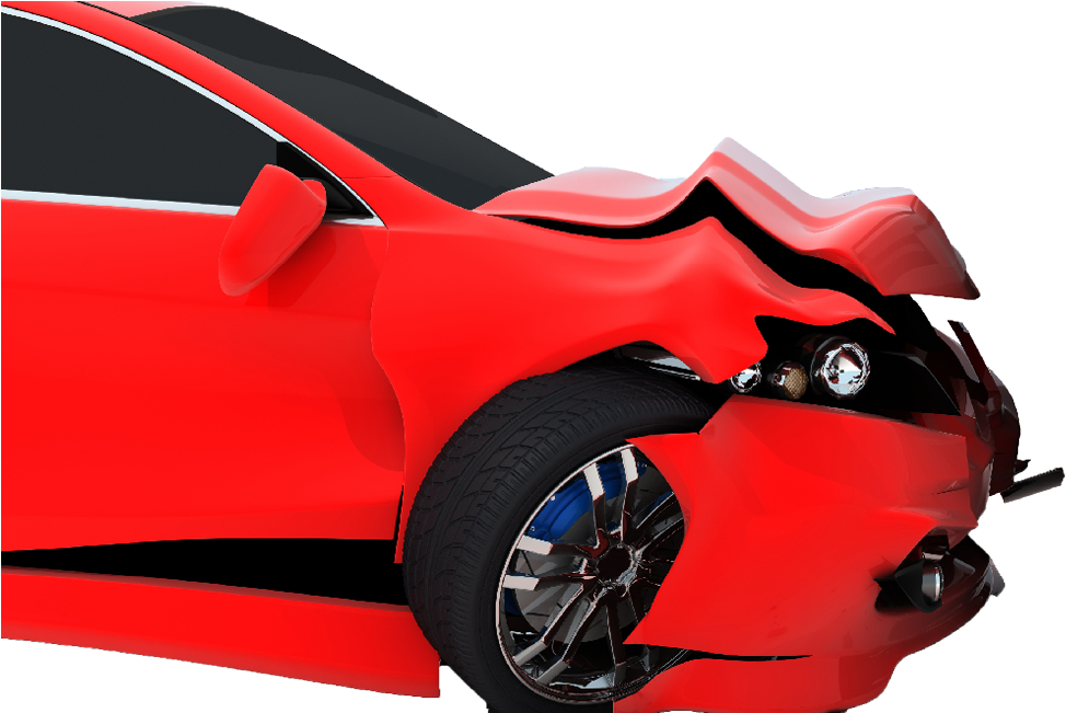 Red Car Crash Damage Isolated Background.png