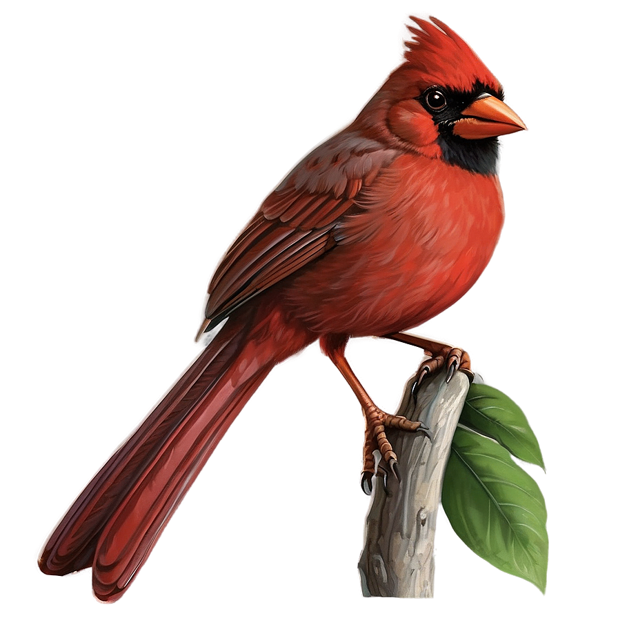 Red Cardinal Illustration Png 10