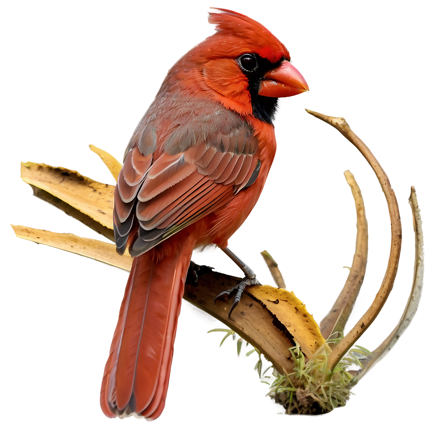 Red Cardinal In Autumn Png 06292024