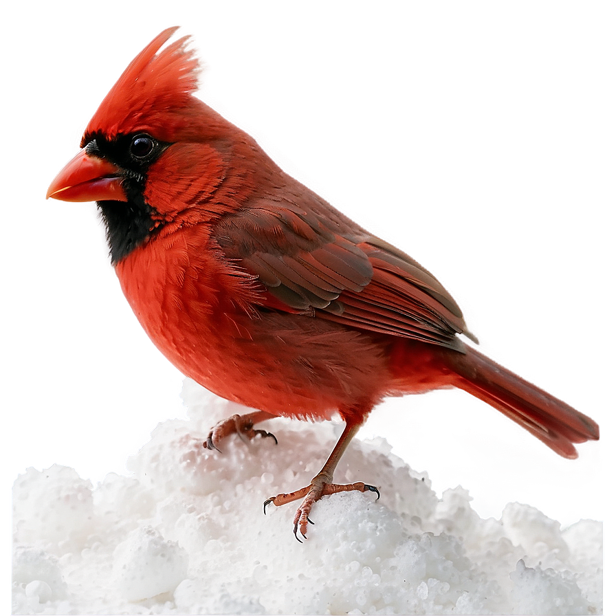 Red Cardinal In Snow Png 46