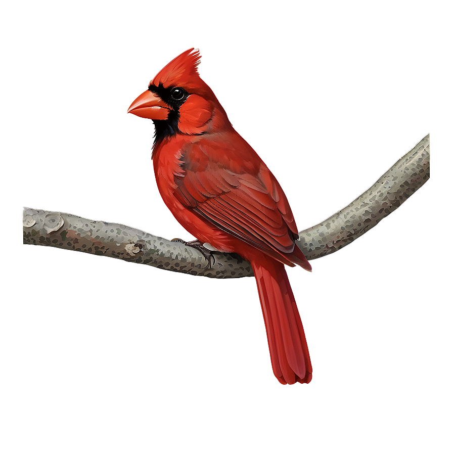 Red Cardinal Nesting Png 2