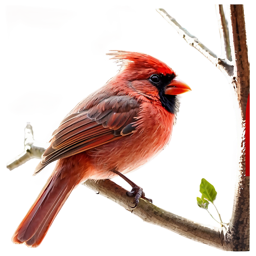 Red Cardinal On Branch Png 06292024