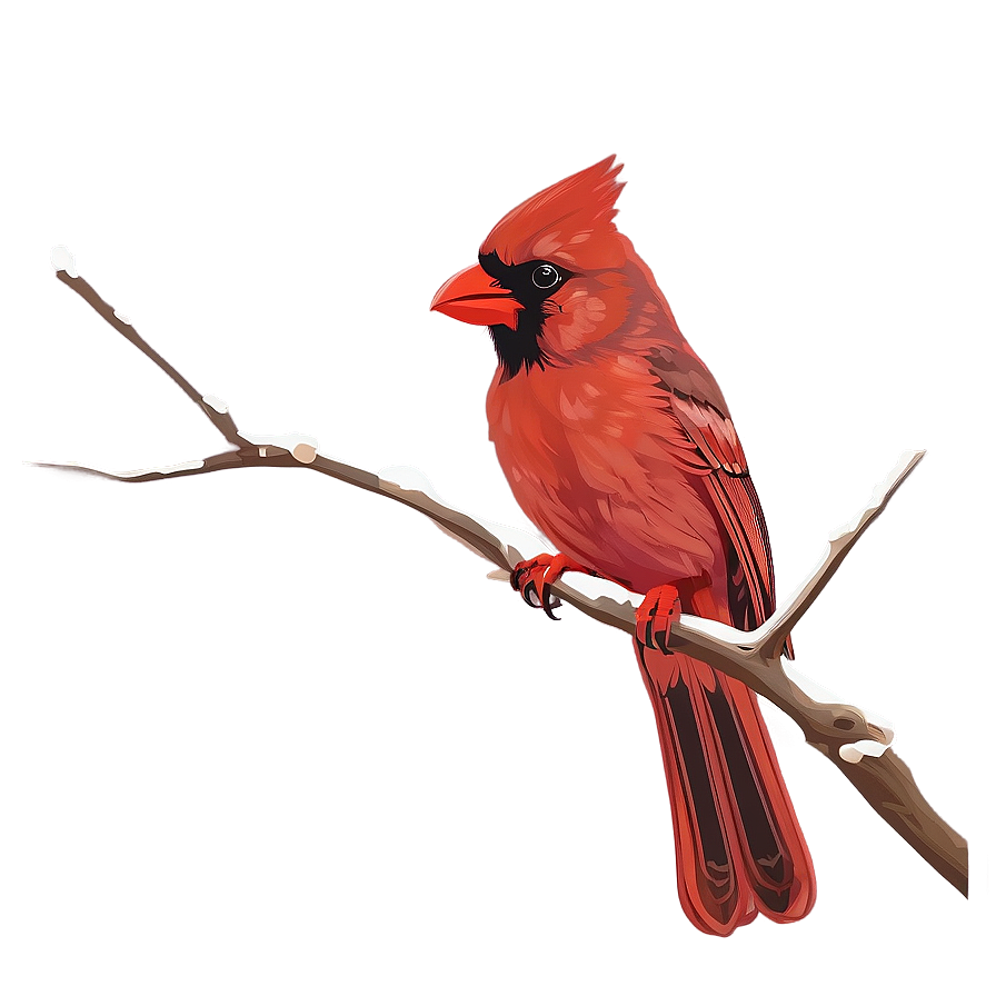 Red Cardinal Outline Png 06292024