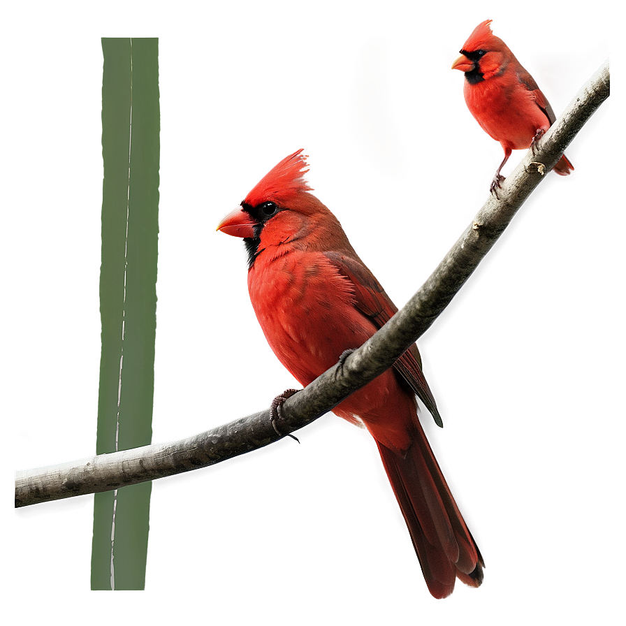 Red Cardinal Pair Png Ivl