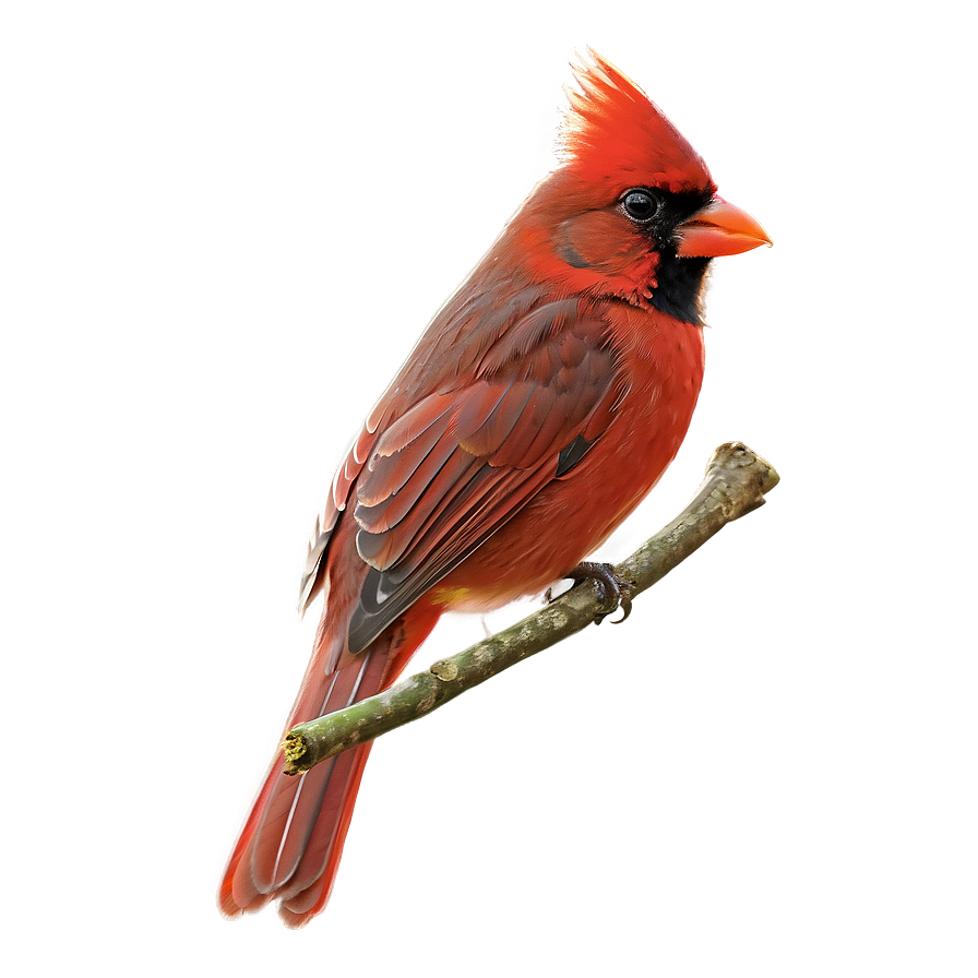 Red Cardinal With Berries Png Pdt9