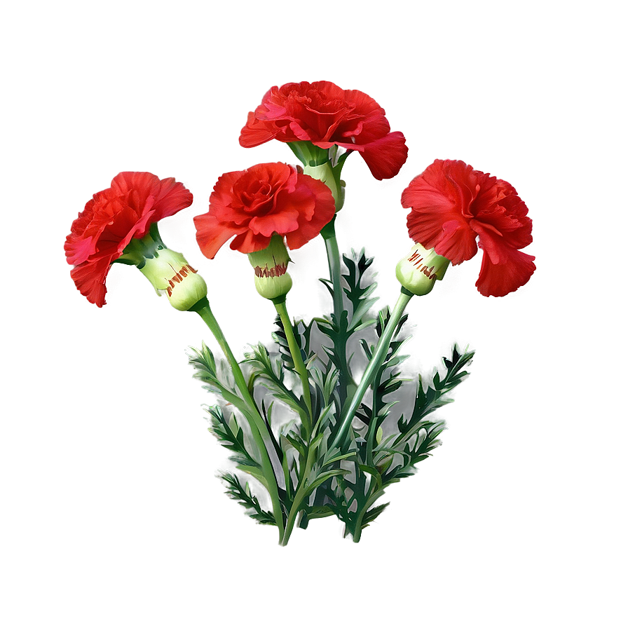 Red Carnations Delight Png 06122024