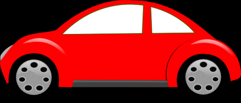 Red Cartoon Car Graphic