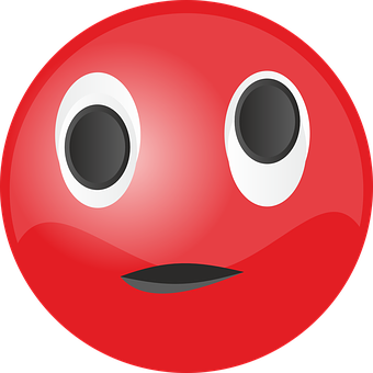 Red Cartoon Face Icon