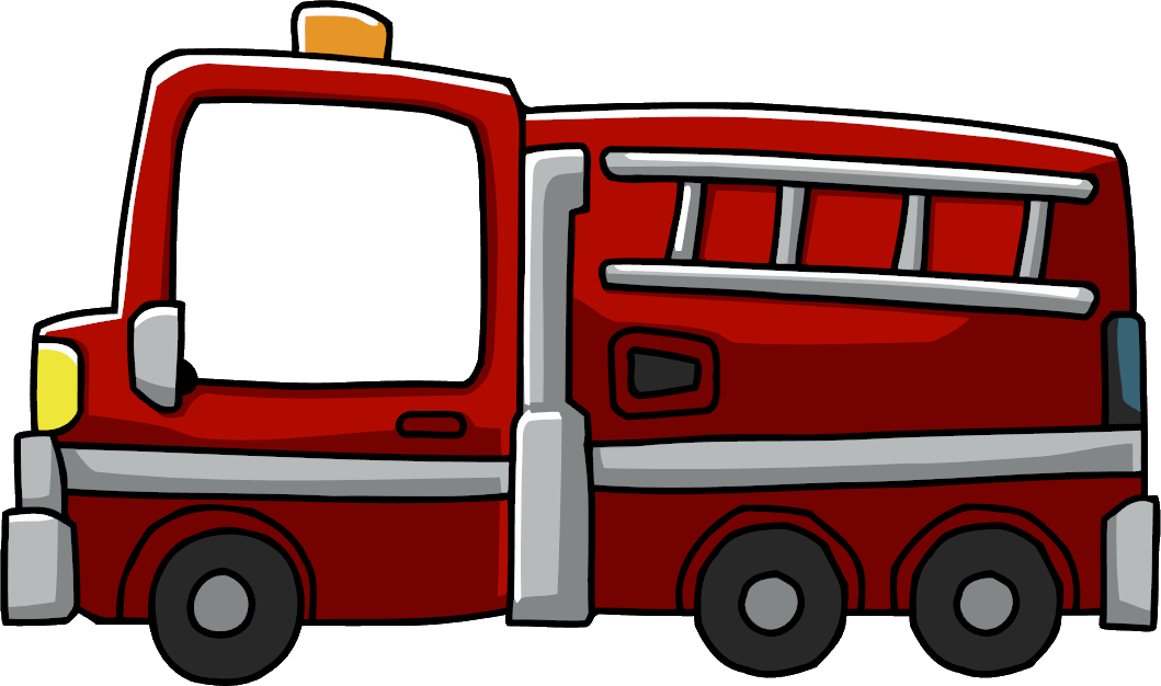 Red Cartoon Fire Truck