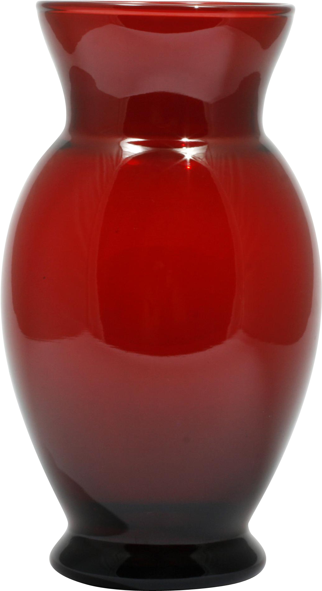 Red Ceramic Vase Simple Design