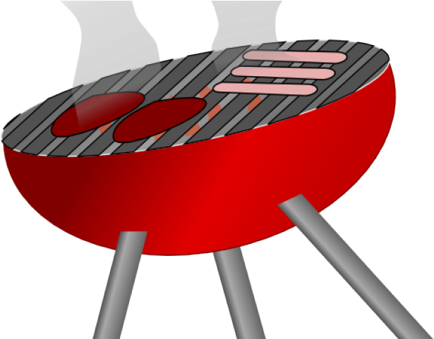 Red Charcoal Grill Cartoon