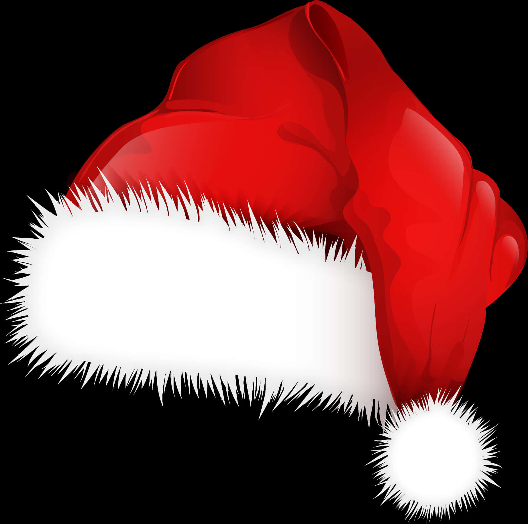 Red Christmas Santa Hat Illustration