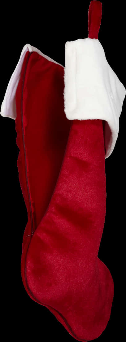 Red Christmas Stocking Isolated