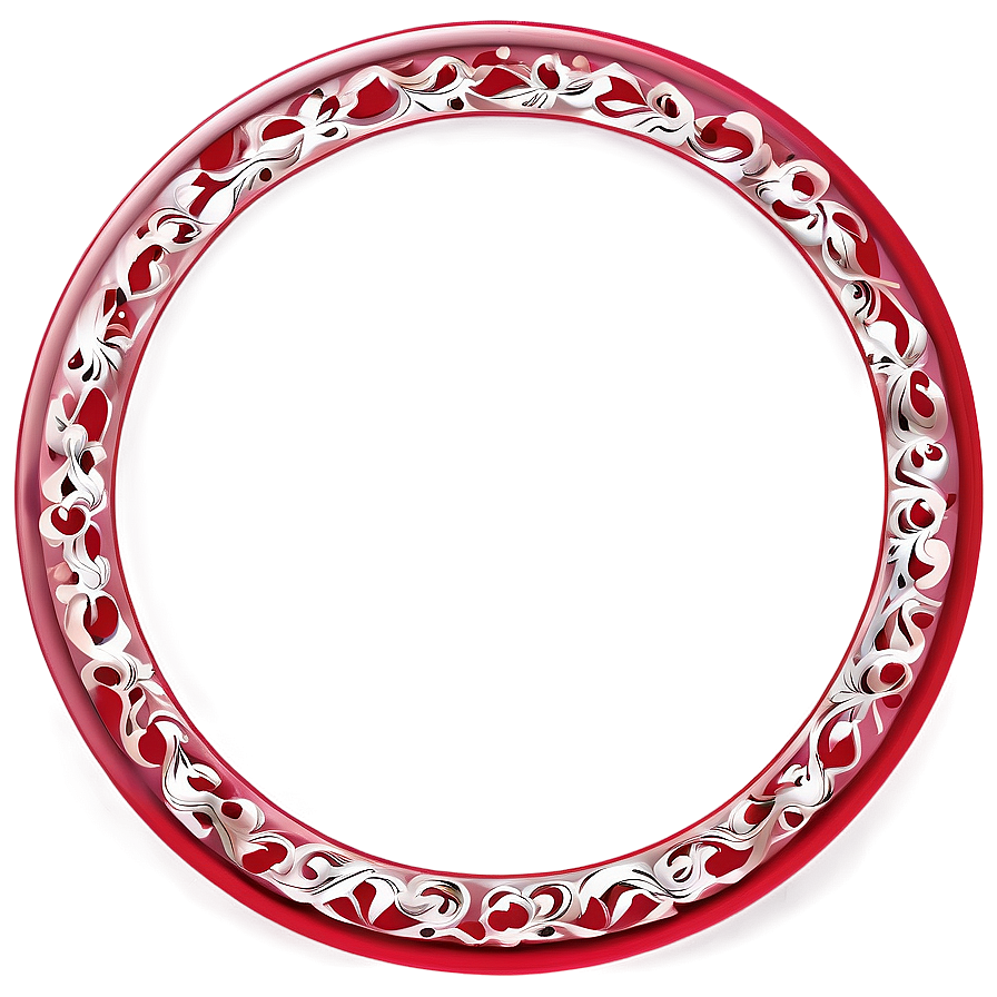 Red Circle Decoration Png Fvm86