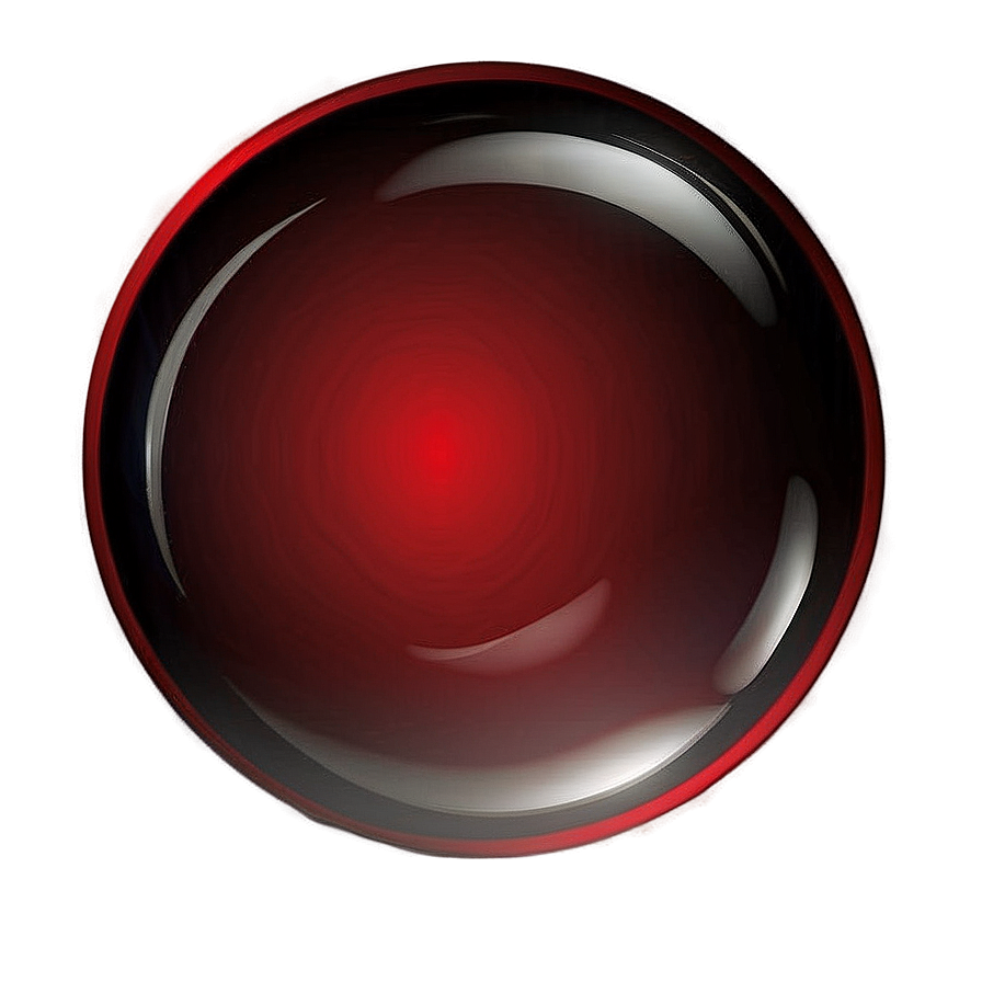 Red Circle With Gloss Effect Png 04302024